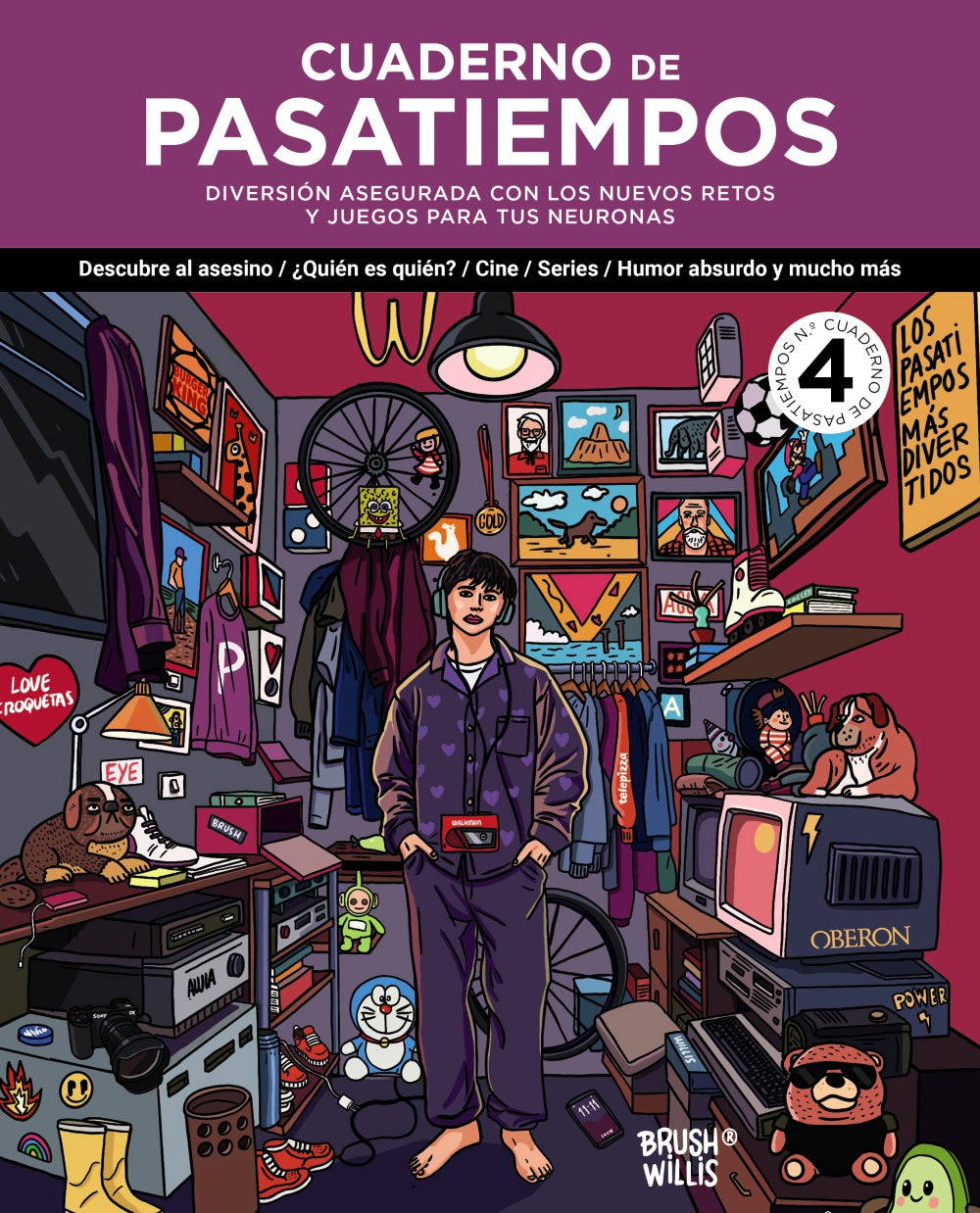 Cuaderno de Pasatiempos N.º 4: Diversión Asegurada con los Nuevos Retos y Juegos para Tus Neuronas Imagen principal del producto