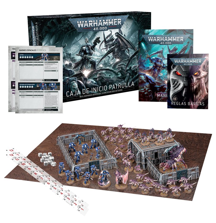 ✅ WARHAMMER 40,000 CAJA DE INICIO PATRULLA 40K - CAJA DE INICIO DEFINITIVA ESPAÑOL Imagen principal del producto