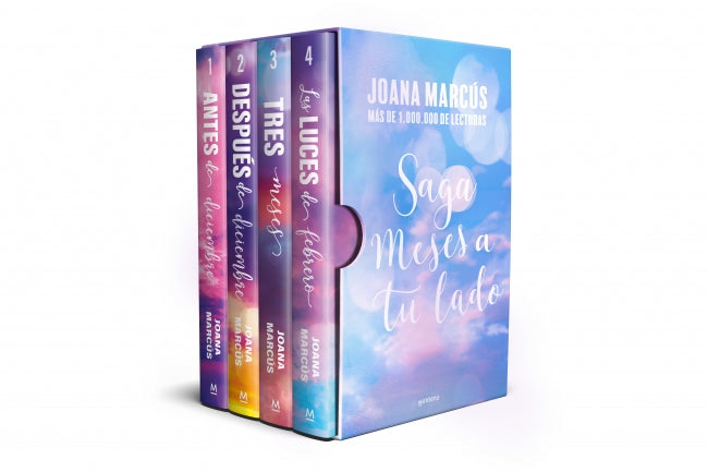 Saga Meses a tu lado (estuche con: Antes de diciembre | Después de diciembre | Tres meses | Las luces de febrero). Joana Marcús (MONTENA) 9788410050907
