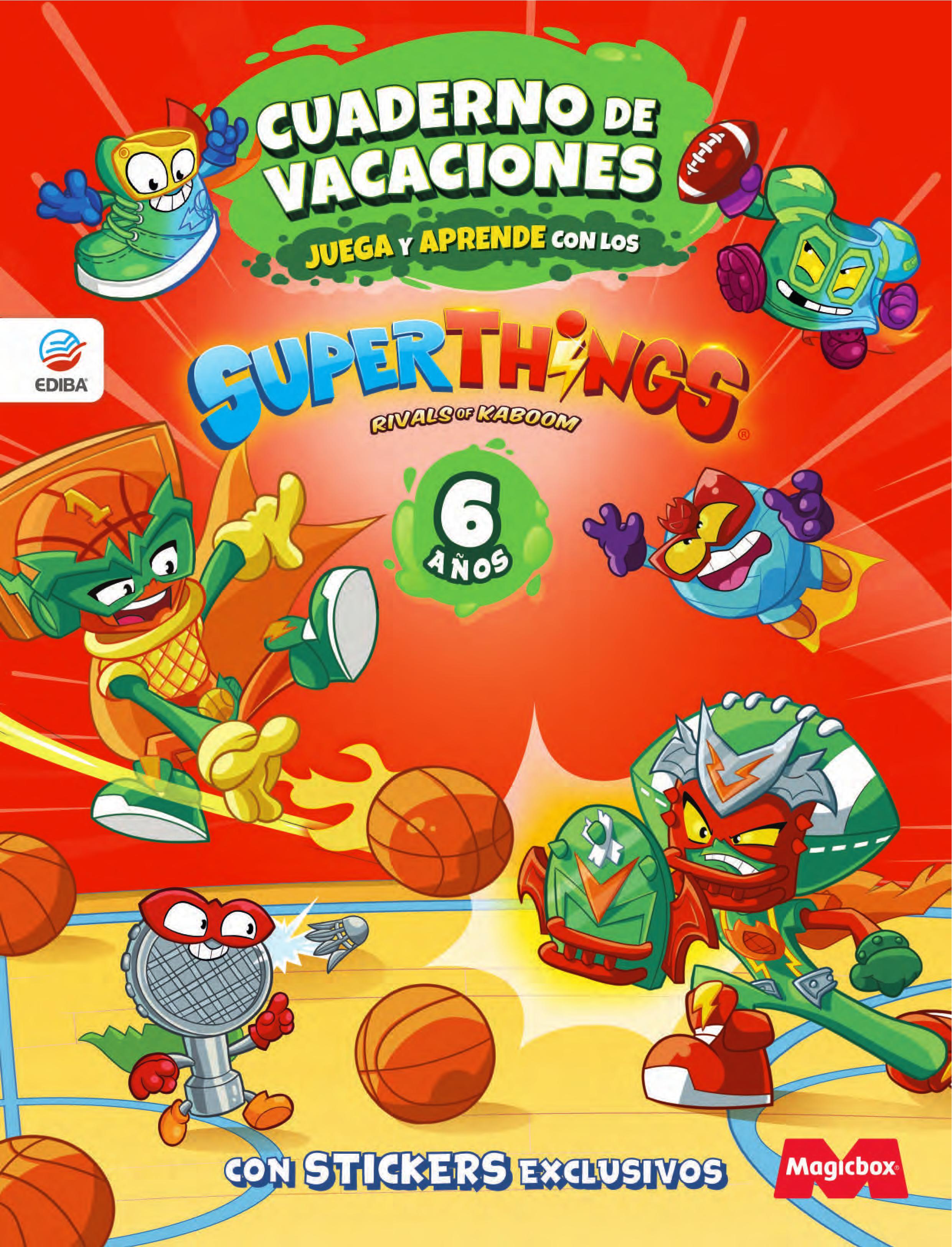 Cuaderno de Vacaciones Juega y Aprende Superthings Legends para 6 Años Imagen principal del producto