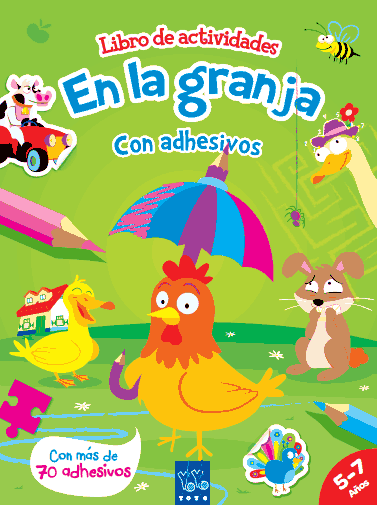 En la granja: Libro de actividades con adhesivos y escenarios desplegables Imagen principal del producto