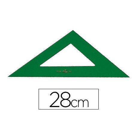 ✅ ESCUADRA FABER 28CM VERDE 566-28 Imagen principal del producto