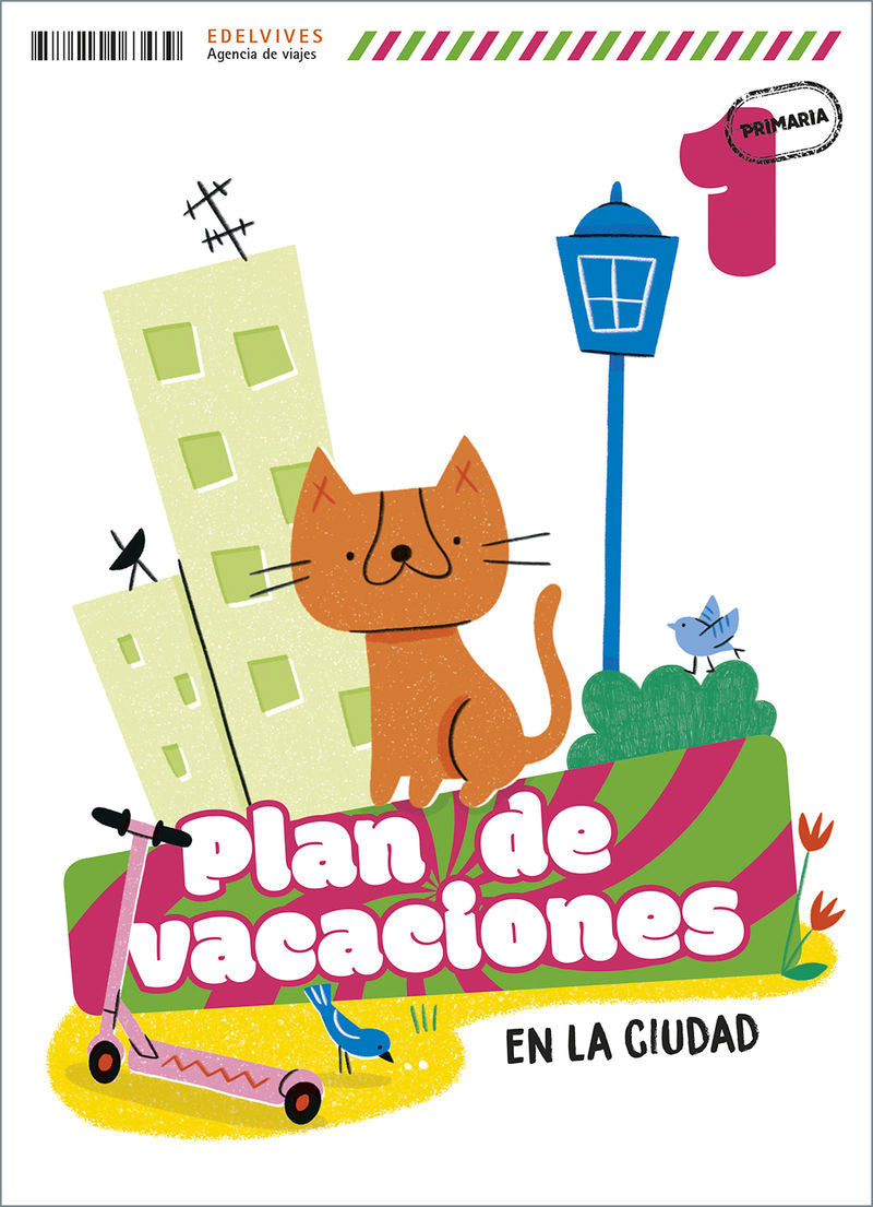 Plan de vacaciones - En la ciudad - 1º Primaria. Aa. Vv. (Editorial Luis Vives (Edelvives)) 9788414063439