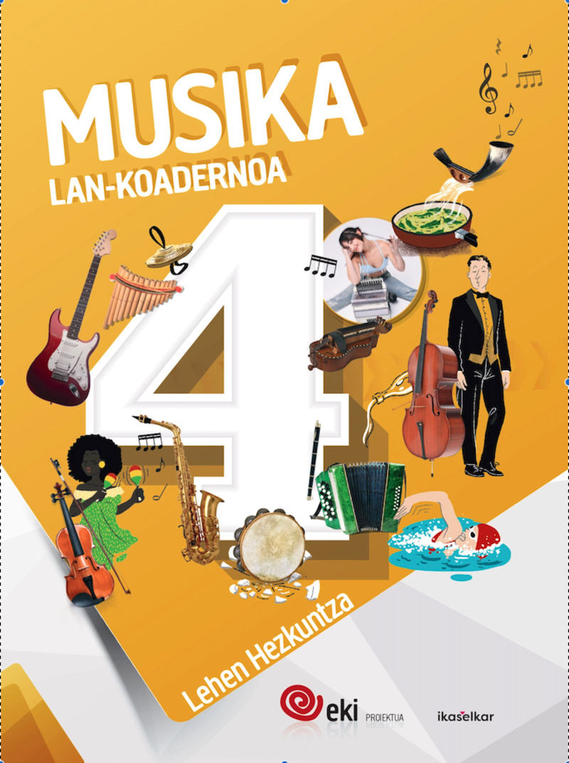 EKI LH 4. Musika 4. Lan-koadernoa. Batzuk (Ikaselkar) 9788418978593 Imagen principal del producto