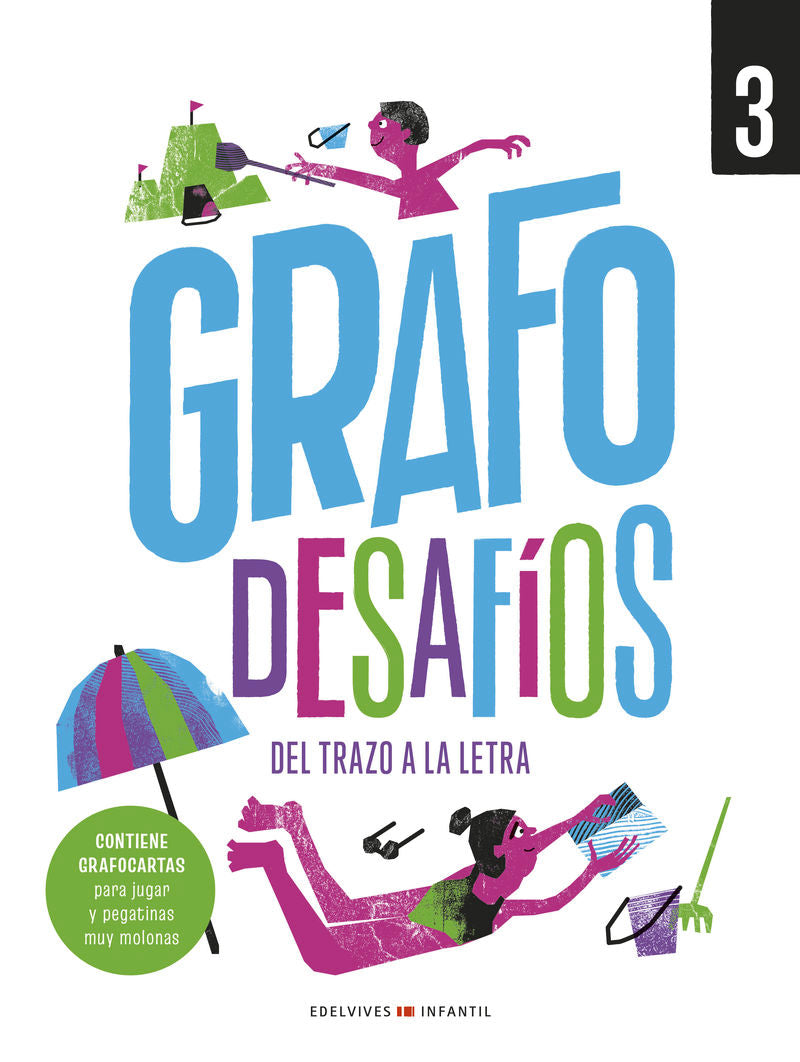 Grafo desafíos - Del trazo a la letra 3. Aa. Vv. (Editorial Luis Vives (Edelvives)) 9788414062623 Imagen principal del producto