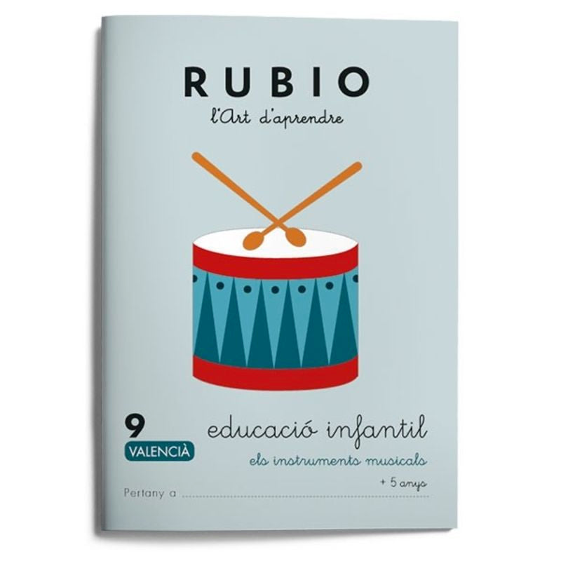 Educació Infantil 9. Els instruments musicals (valencià). Aa. Vv. (Editorial Rubio) 9788494727528 Imagen principal del producto