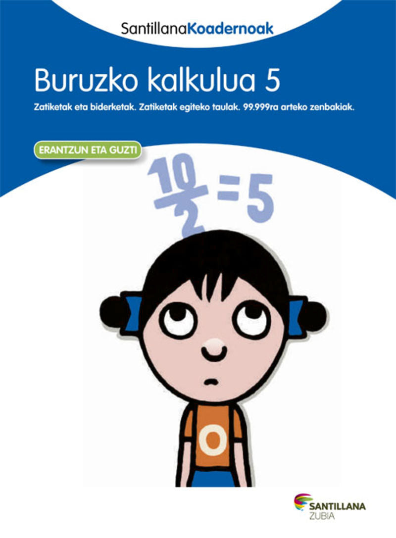 Lh 5 - Buruzko Kalkulua 5 (Zubia) - 9788498944358