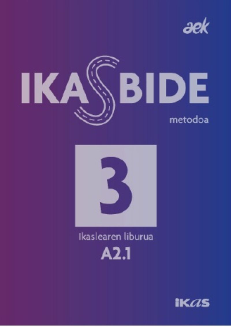 Ikasbide 3 (A2.1). Aek (Ikas) 9782849631843 Imagen principal del producto