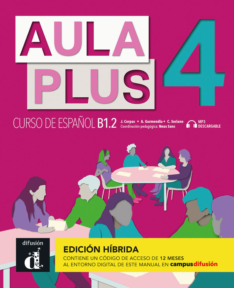 Aula Plus 4 Ed. Hibrida L. del alumno. Aa. Vv. (DIFUSION CENTRO DE INVESTIGACION Y PUBLICACIONES DE IDIOMAS S.L.) 9788419236203 Imagen principal del producto