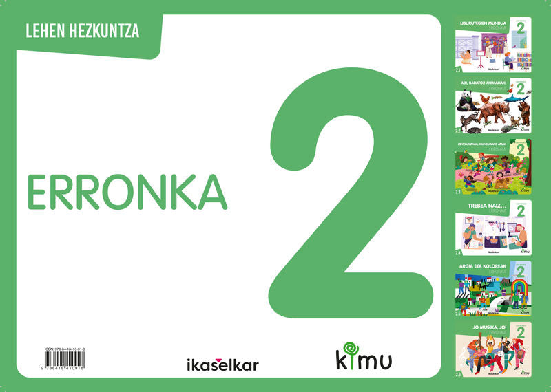 Kimu LH 2 Erronka (Pack 6). Batzuk (Ikaselkar) 9788418410918 Imagen principal del producto