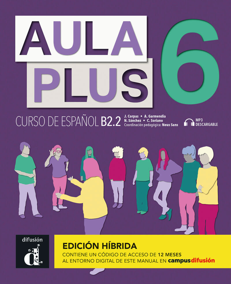 Aula Plus 6 Ed. Hibrida . Libro del Alumno. Aa. Vv. (DIFUSION CENTRO DE INVESTIGACION Y PUBLICACIONES DE IDIOMAS S.L.) 9788419236227 Imagen principal del producto