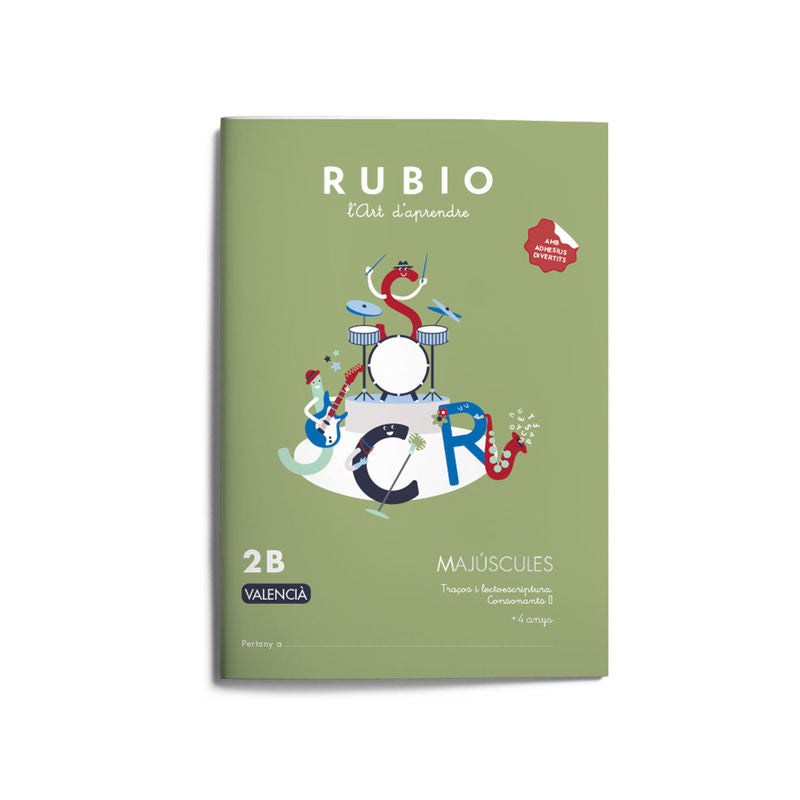 Majúscules RUBIO 2B (valencià). ENRIQUE RUBIO POLO, SLU (Editorial Rubio) 9788410418073