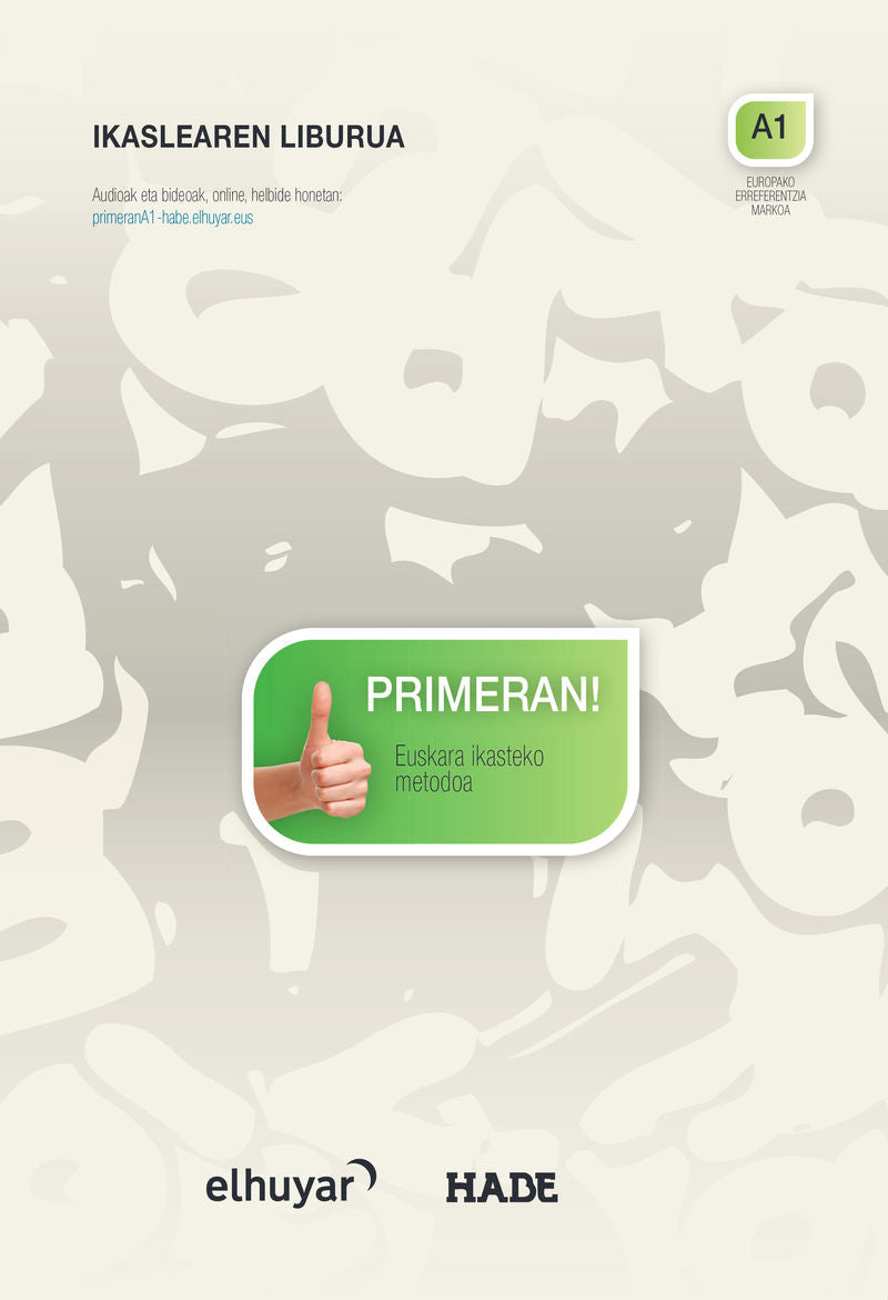 Primeran A1: Ikaslearen materiala. Elhuyar Fundazioa (Elhuyar) 9788412903805