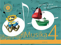 Musika LH 4: Testuliburua+lan-koadernoa+CD audio. Batzuk (Erein Argitaletxea, S.A.) 9788497468190