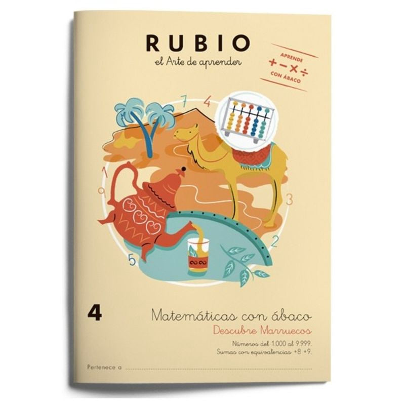 Matemáticas con ábaco 4. Descubre Marruecos. Aa. Vv. (Editorial Rubio) 9788416744190 Imagen principal del producto