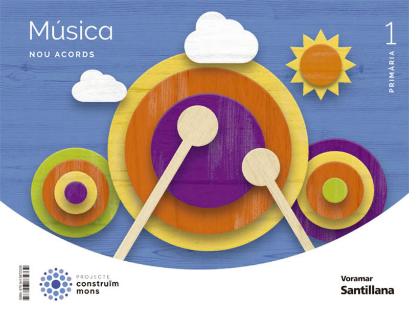 MUSICA NOU ACORDS 1 PRIMARIA CONSTRUIM MONS. Aa. Vv. (Edicions Voramar, S.A.) 9788413872339 Imagen principal del producto