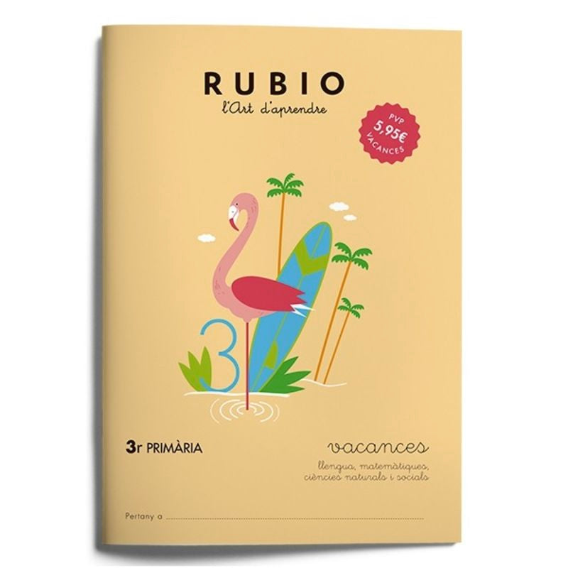 Vacances RUBIO 3r Primària (català). Aa. Vv. (Editorial Rubio) 9788415971948 Imagen principal del producto