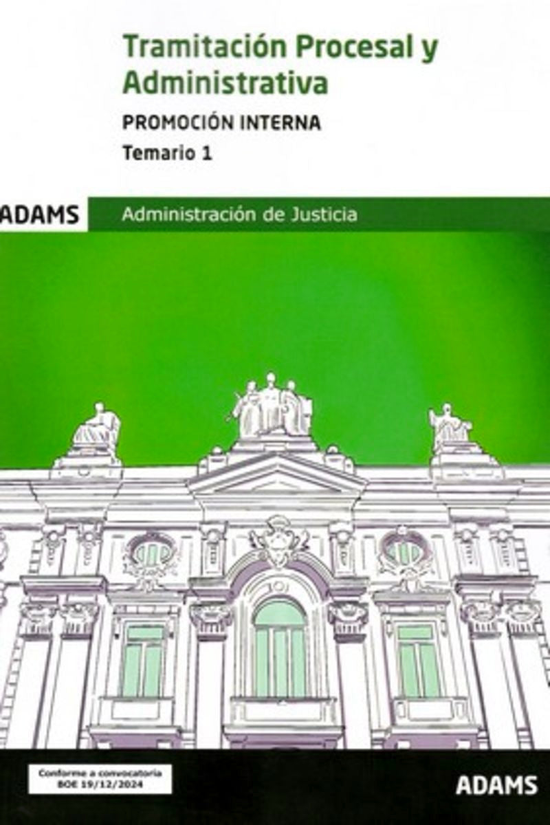 Temario 1 Tramitación Procesal y Administrativa, promoción interna