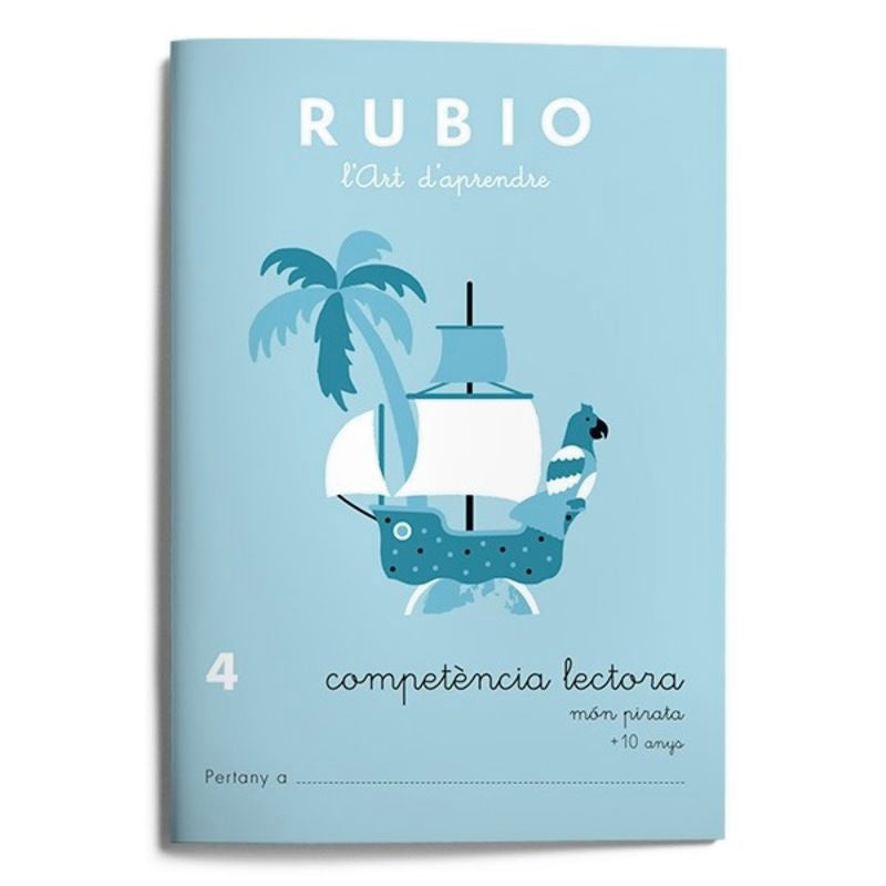 Competència lectora 4. Món pirata (català). Rubio Polo, Enrique (Editorial Rubio) 9788415971702