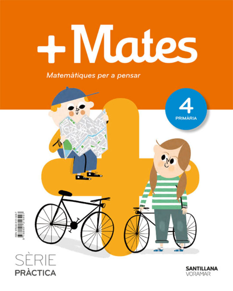 MATE+ SERIE PRACTICA MATEMATIQUES PER A PENSAR 4 PRIMARIA. Aa. Vv. (Edicions Voramar, S.A.) 9788491316497