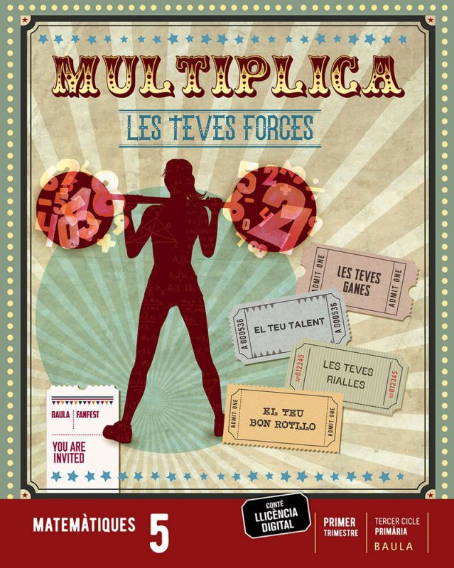 Matemàtiques 5è Primària LA Fanfest. Aa. Vv. (Edicions Baula) 9788447947201 Imagen principal del producto