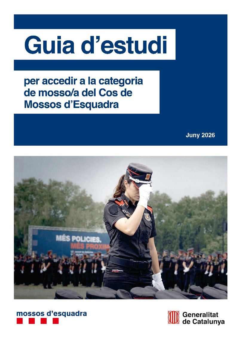Guia D'estudi - Per Acceder a la Categoria de Mosso / a del Cos de Mossos D'esquadra (juny 2026) (Generalitat de Catalunya) - 9791387889340