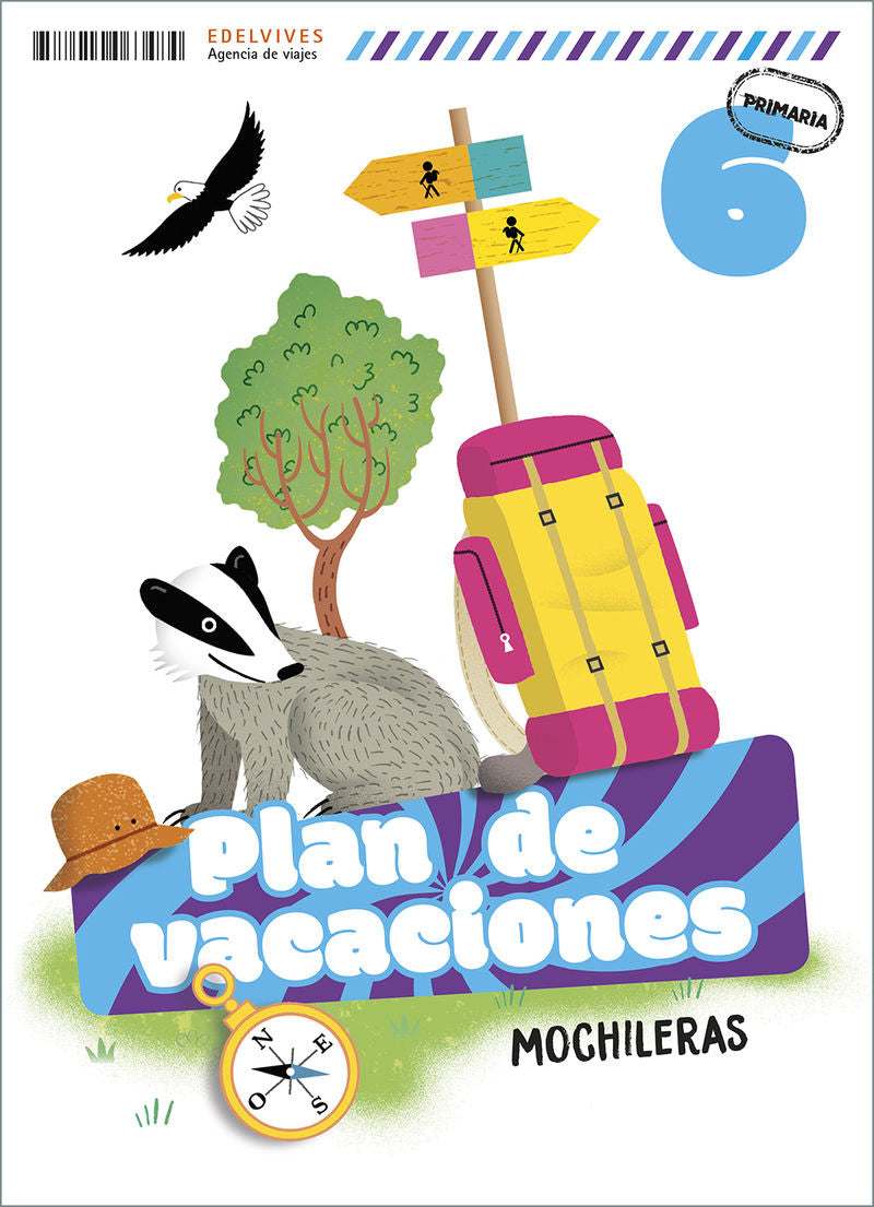 Plan de vacaciones - Mochileras - 6º Primaria. Aa. Vv. (Editorial Luis Vives (Edelvives)) 9788414063484