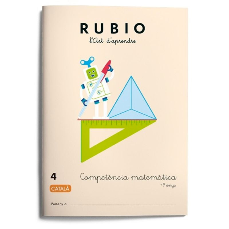 Competència matemàtica RUBIO 4 (català). Aa. Vv. (Editorial Rubio) 9788417427030