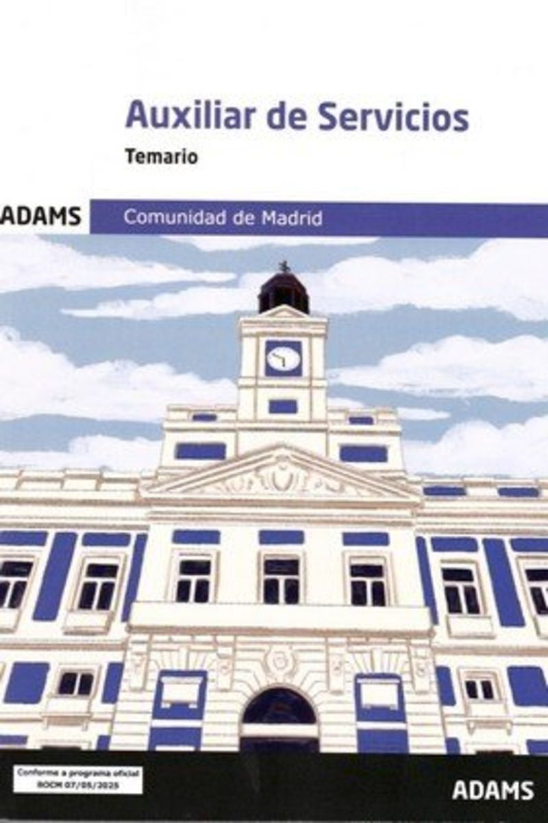 Temario Auxiliar de Servicios Comunidad de Madrid