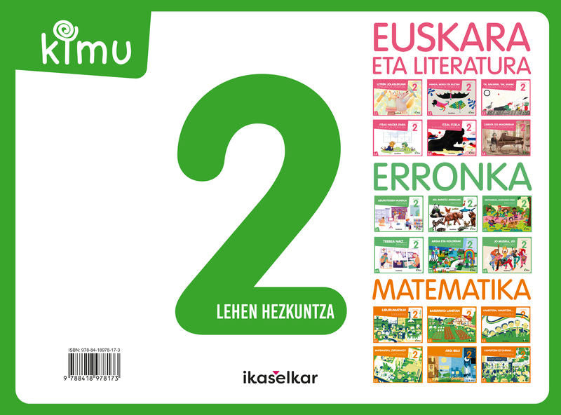 Kimu LH 2 Pack (Euskara+Erronka+Mate). Batzuk (Ikaselkar) 9788418978173 Imagen principal del producto