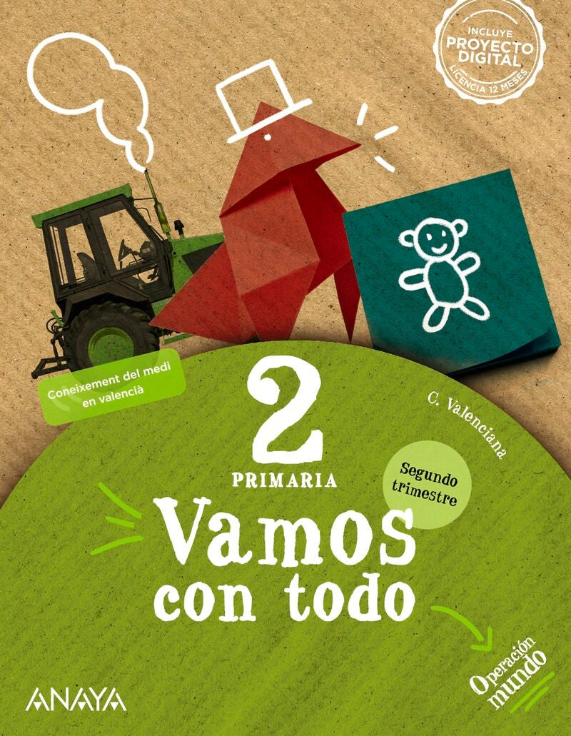 EP 2 - Vamos con Todo 2 Trim - Operacion Mundo (c. Val) (Anaya) - 9788469898178 Imagen principal del producto