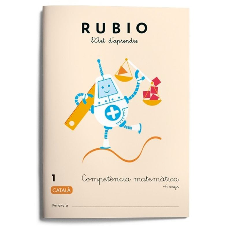 Competència matemàtica RUBIO 1 (català). Aa. Vv. (Editorial Rubio) 9788417427009 Imagen principal del producto