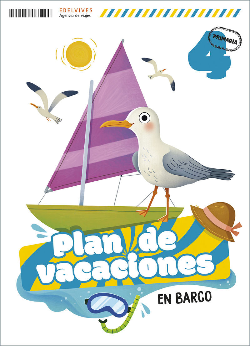 Plan de vacaciones - En barco - 4º Primaria. Aa. Vv. (Editorial Luis Vives (Edelvives)) 9788414063460 Imagen principal del producto