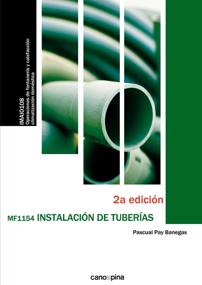 Instalación de tuberías MF1154. Pay Banegas, Pascual (Cano Pina S.L.) 9788417119669