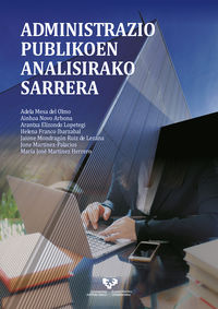 Administrazio publikoen analisirako sarrera. [et Al. ], Mesa Del Olmo, Adela, Novo Arbona, Ainhoa (Universidad del País Vasco) 9788413192352
