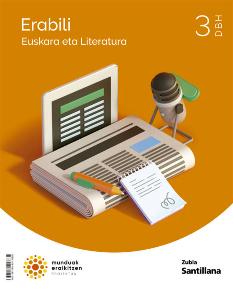 EUSKARA ETA LITERATURA ERABILI 3 DBH MUNDUAK ERAIKITZEN. Batzuk (Zubia Editoriala, S.L.) 9788491861256