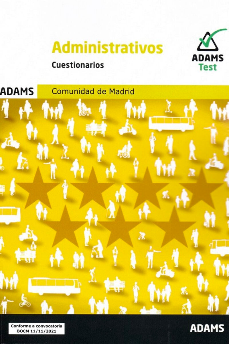 Cuestionarios Administrativos de la Comunidad de Madrid. Aa. Vv. (Adams) 9788411161282