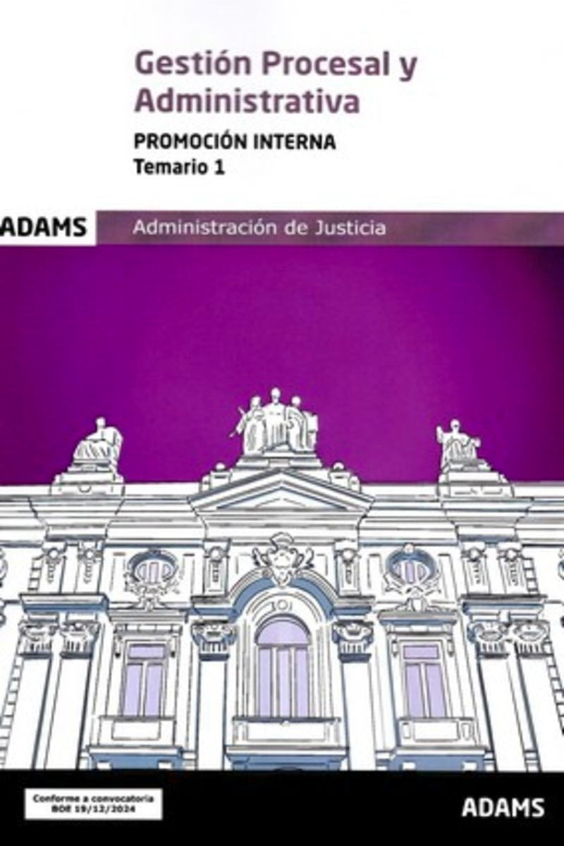 Temario 1 Gestión Procesal y Administrativa. Promoción interna Imagen principal del producto