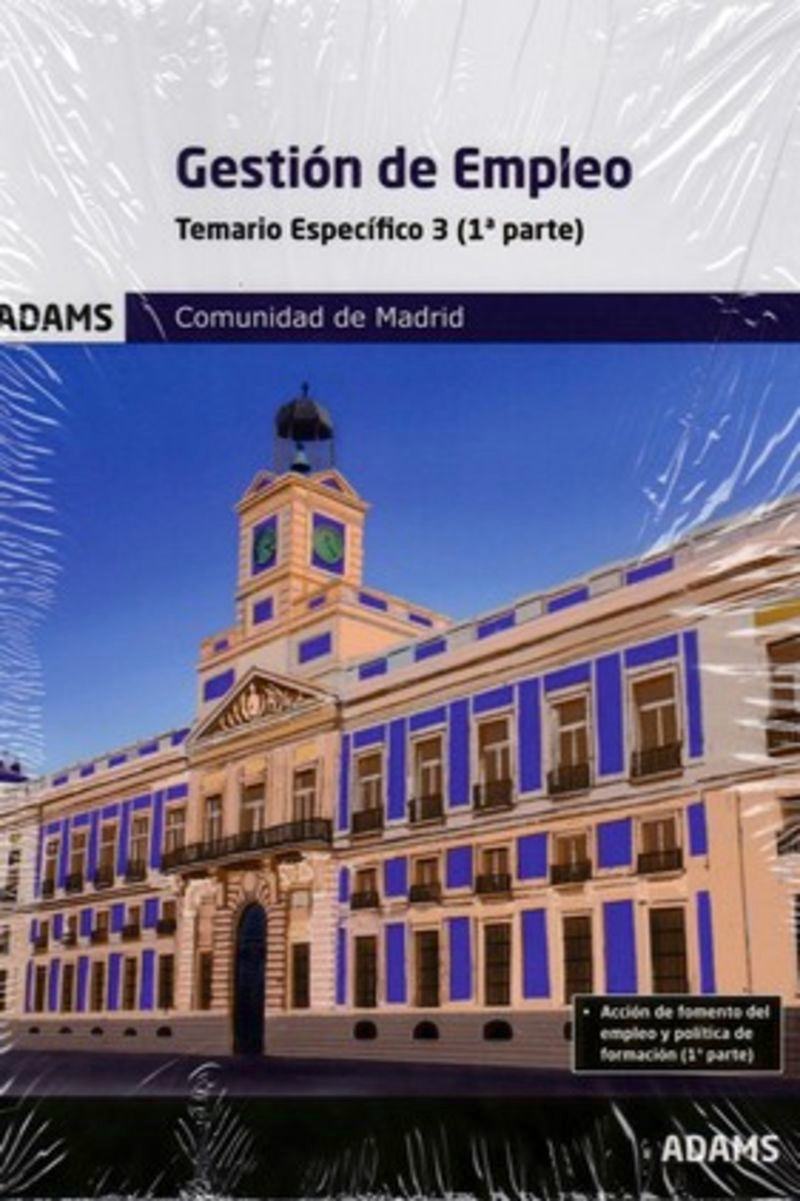 Temario específico 3 Gestión de Empleo de la Comunidad de Madrid