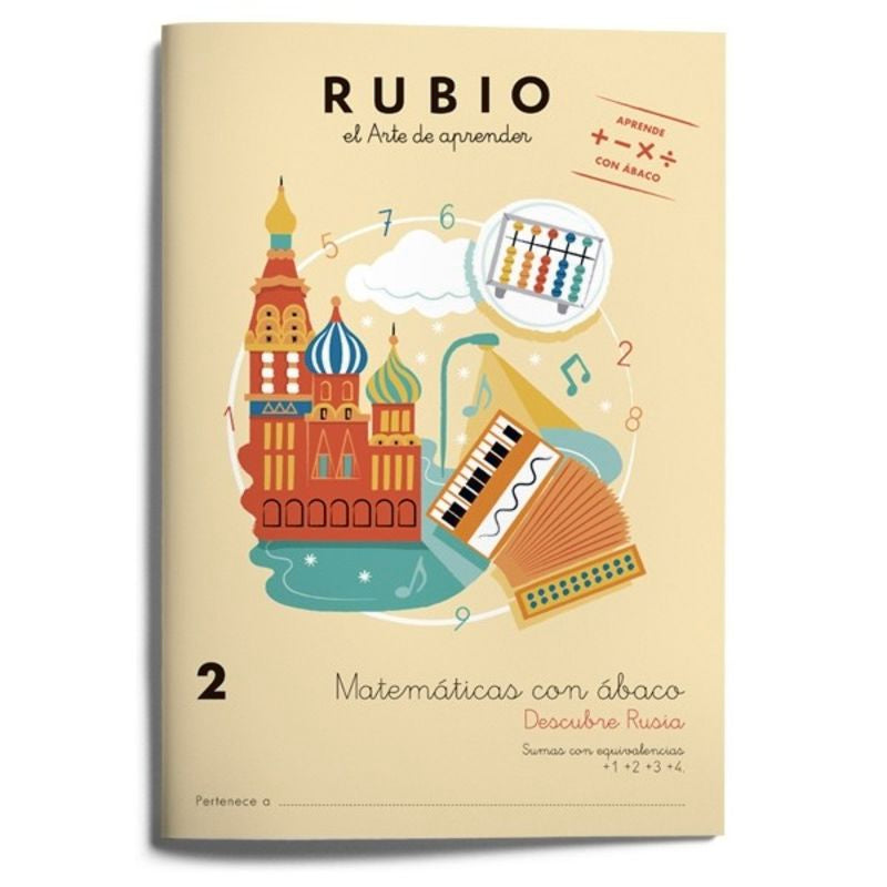 Matemáticas con ábaco 2. Descubre Rusia. Aa. Vv. (Editorial Rubio) 9788416744176 Imagen principal del producto