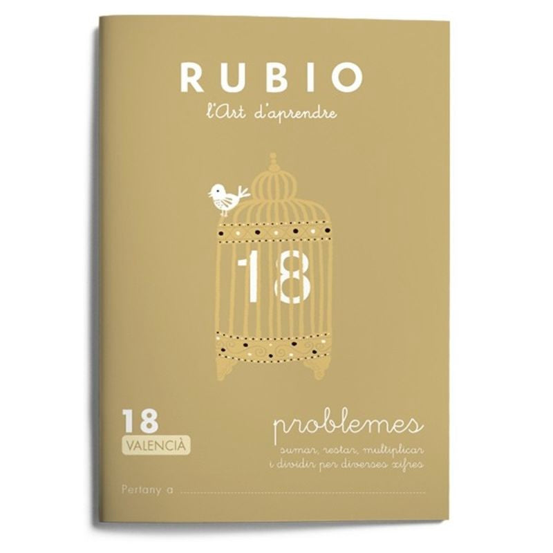 Problemes RUBIO 18 (valencià). Aa. Vv. (Editorial Rubio) 9788416744671 Imagen principal del producto