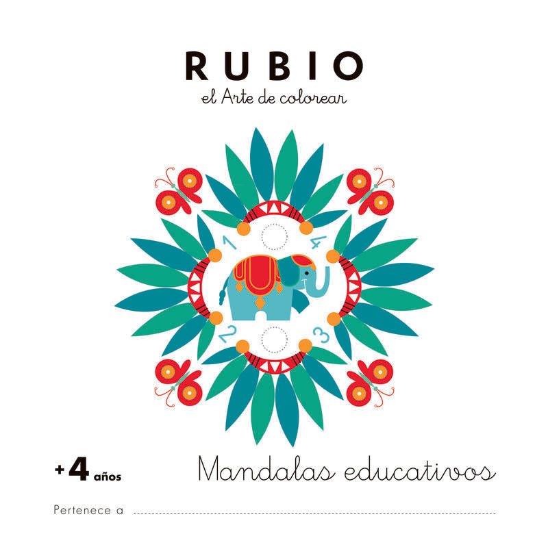 Mandala educativo +4 años. Aa. Vv. (Editorial Rubio) 9788416744084