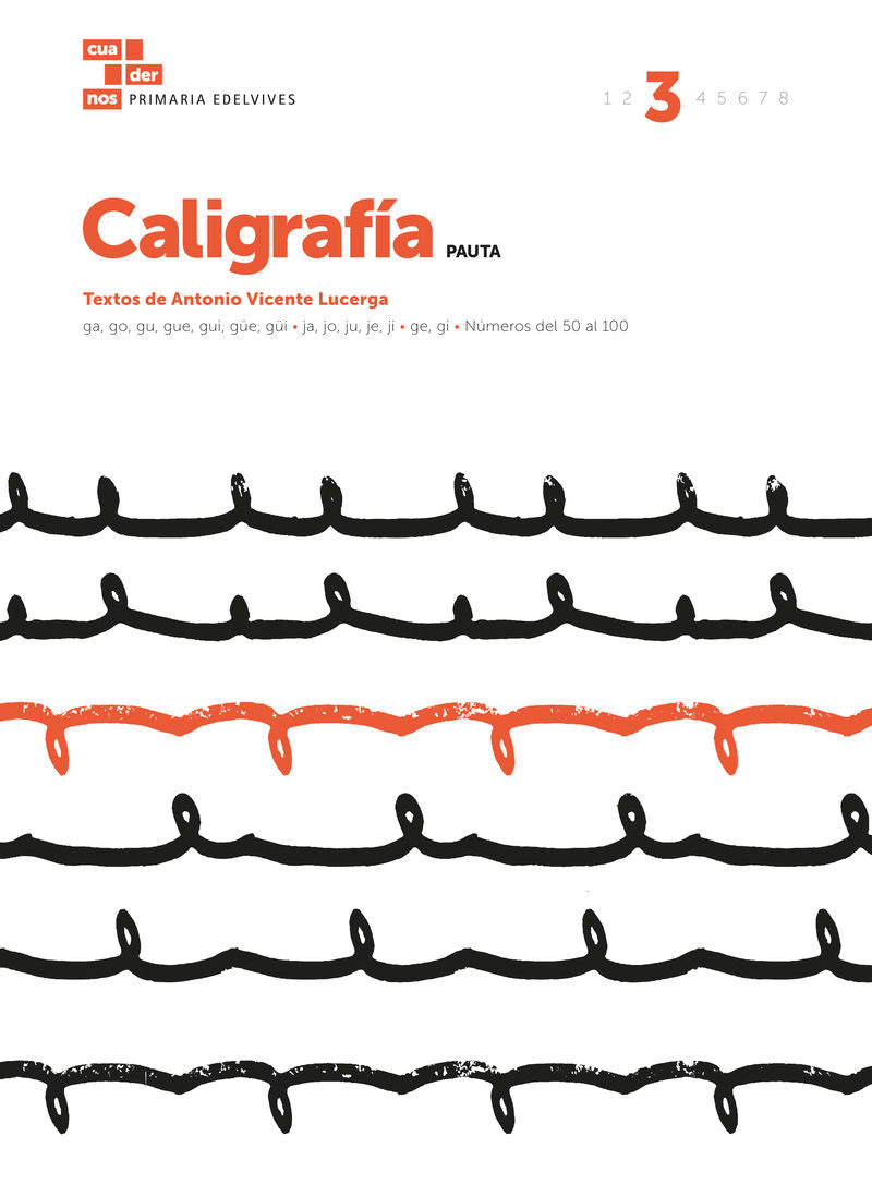 Cuaderno Caligrafía 3 (Pauta). Aa. Vv. (Editorial Luis Vives (Edelvives)) 9788414006801 Imagen principal del producto