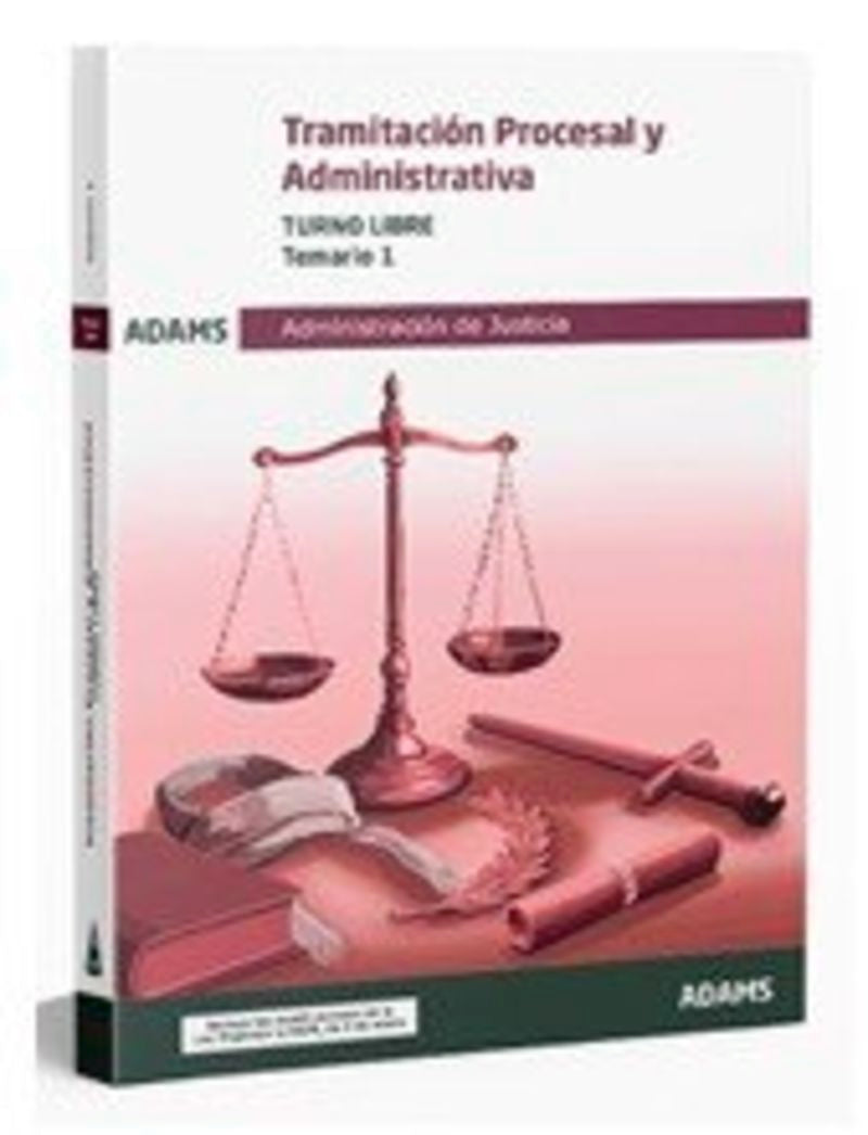 Temario 1 Tramitación Procesal y Administrativa, turno libre Imagen principal del producto