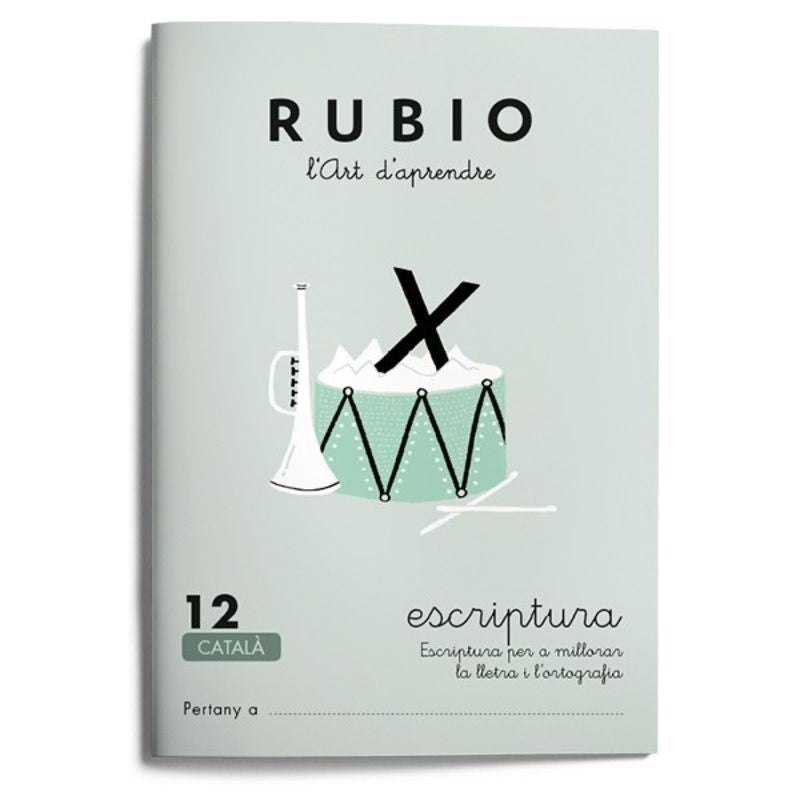 Escriptura RUBIO 12 (català). Aa. Vv. (Editorial Rubio) 9788489773622