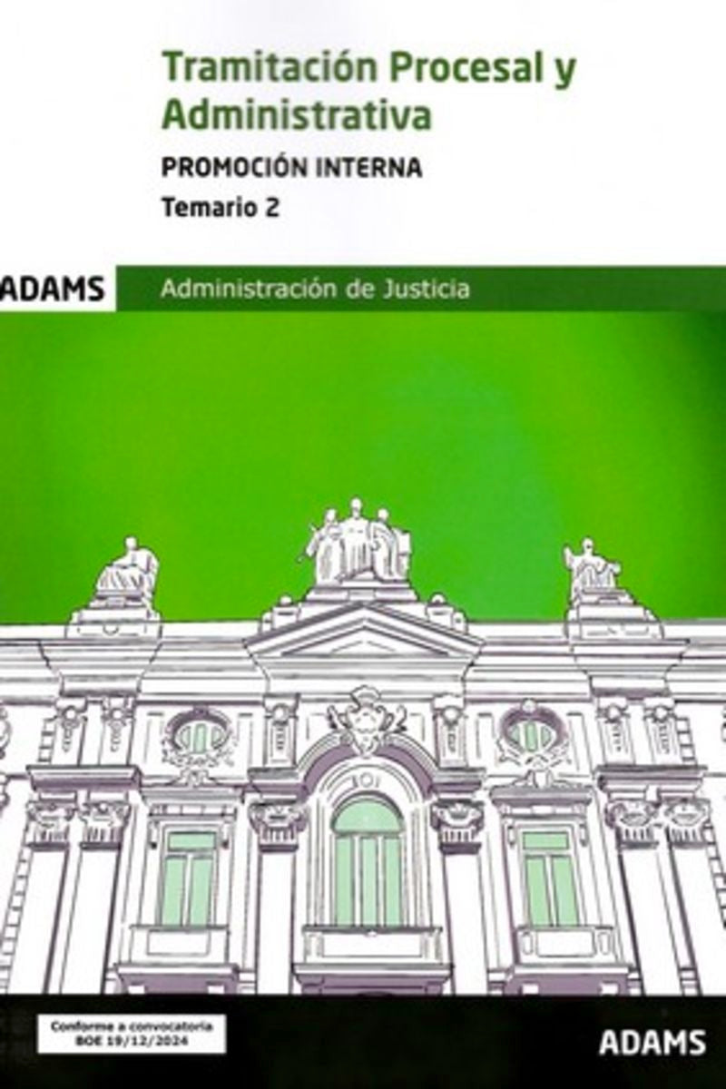 Temario 2 Tramitación Procesal y Administrativa, promoción interna Imagen principal del producto