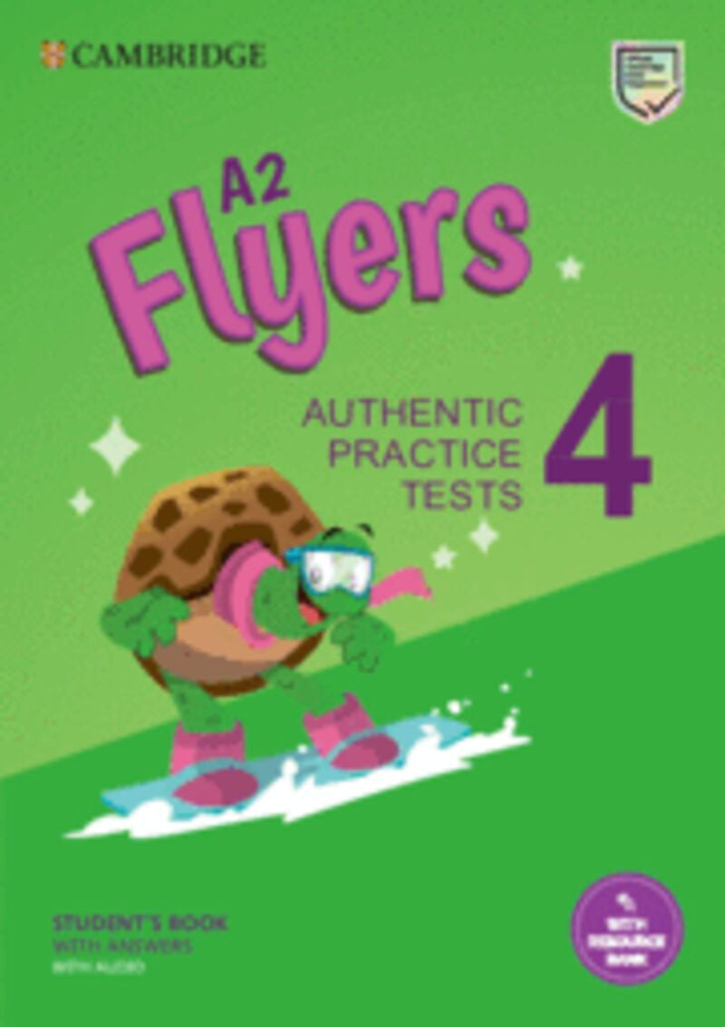 A2 Flyers 4. Practice Tests with Answers. Aa. Vv. (Cambridge University Press) 9781009036283 Imagen principal del producto