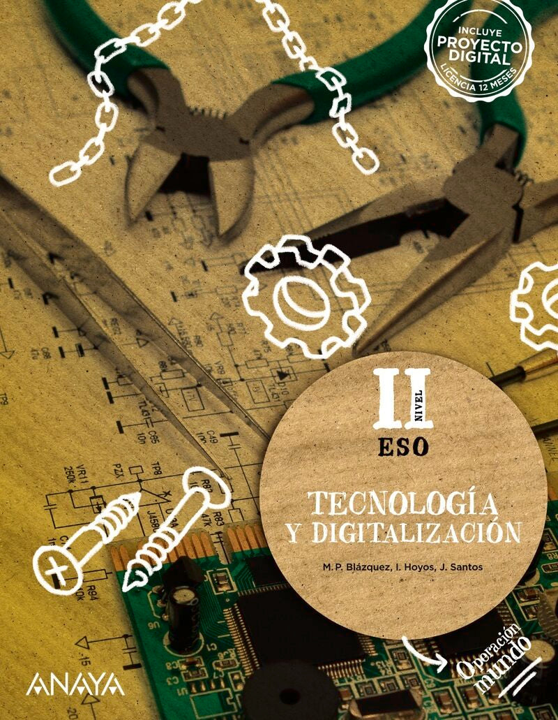 ESO 3 - Tecnología y Digitalizacion II - Operacion Mundo (Anaya) - 9788414309186 Imagen principal del producto