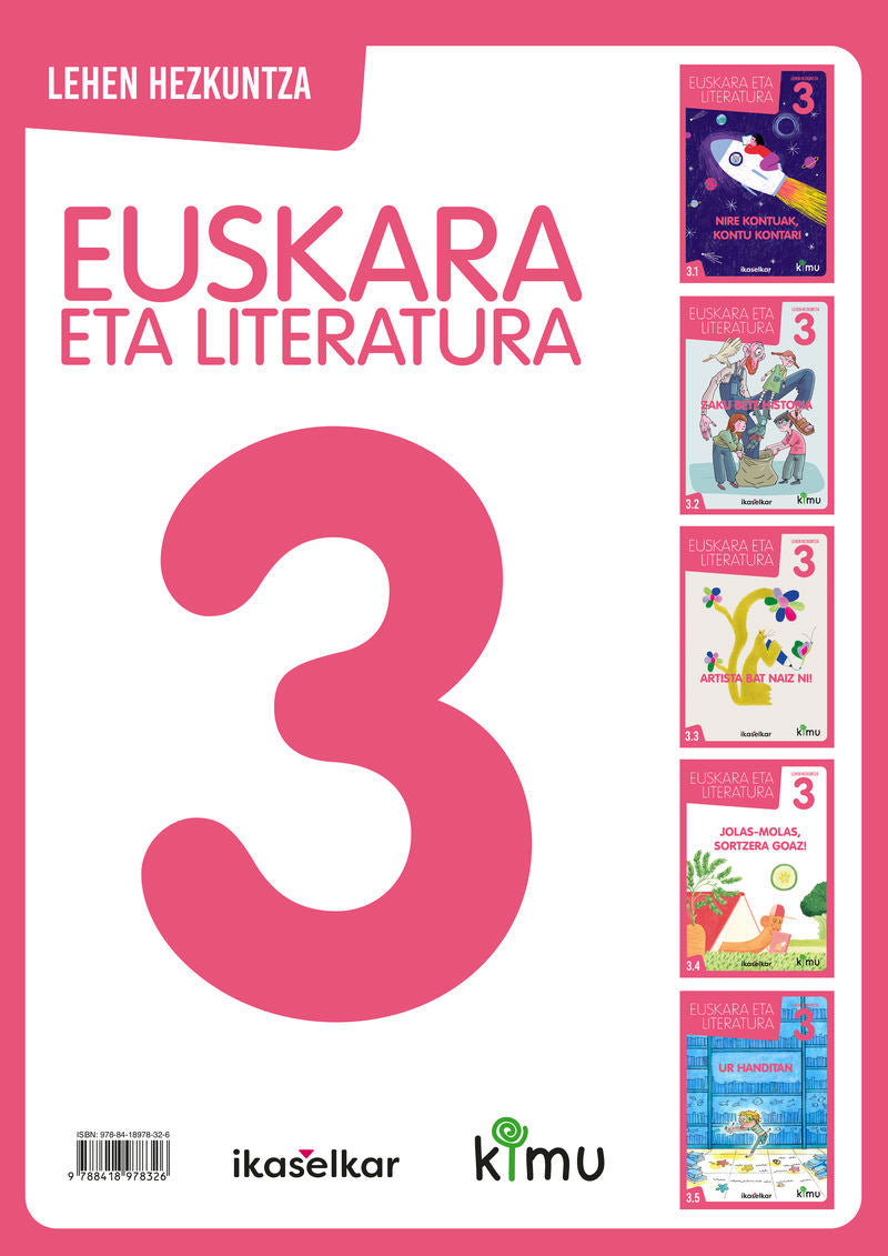 Kimu LH 3. Euskara eta Literatura 3 (Pack 5). Batzuk (Ikaselkar) 9788418978326 Imagen principal del producto