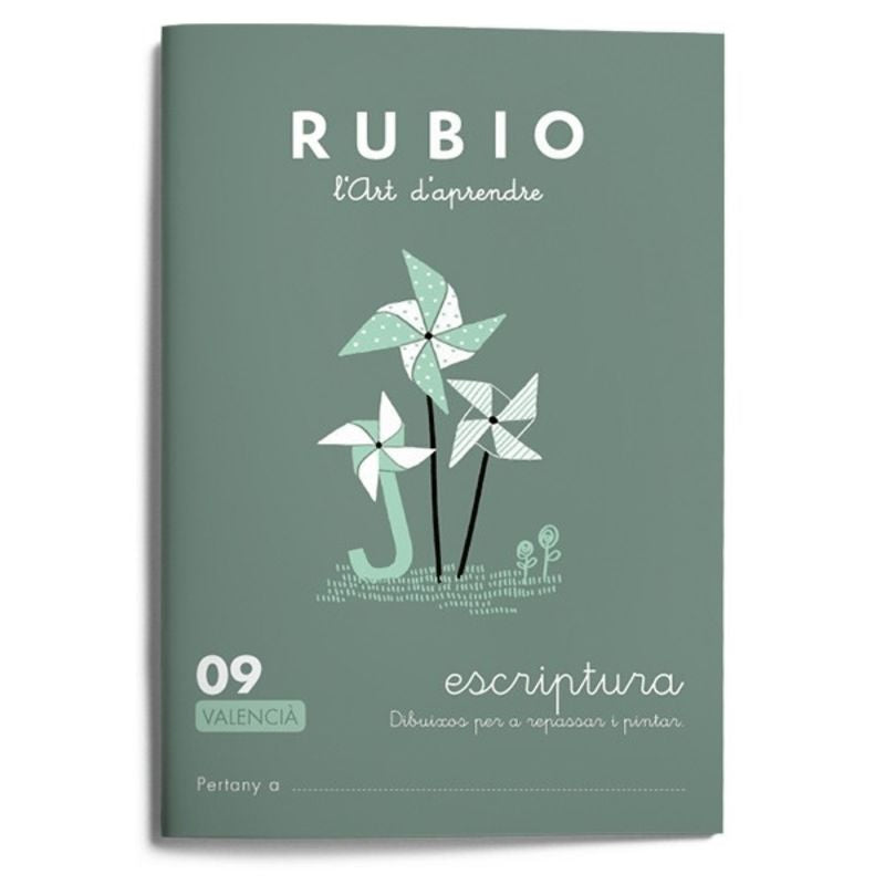 Escriptura RUBIO 09 - dibuixos (valencià). Aa. Vv. (Editorial Rubio) 9788416744787